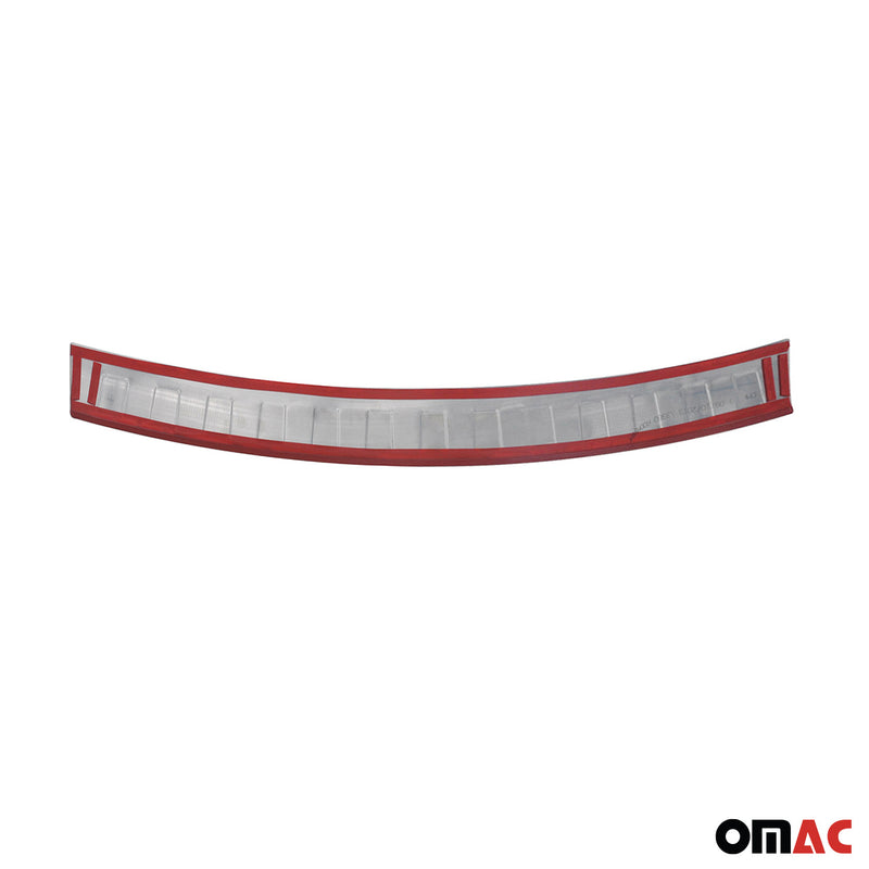 Protezione paraurti per soglia di carico per Skoda Roomster 2006-2015 in acciaio inox argento
