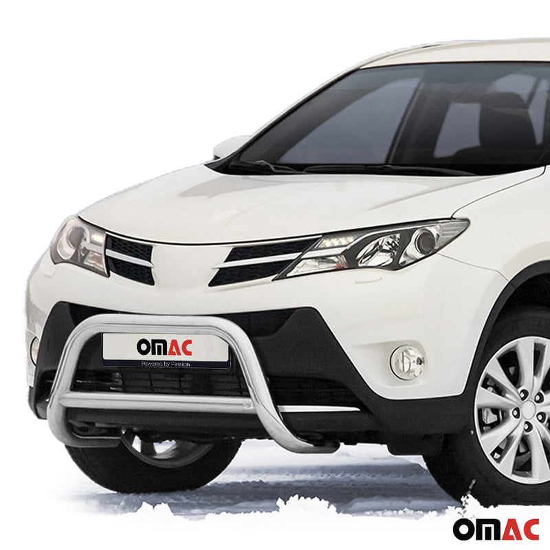 Barra di protezione anteriore per Toyota RAV4 2013-2015 in acciaio ABE argento