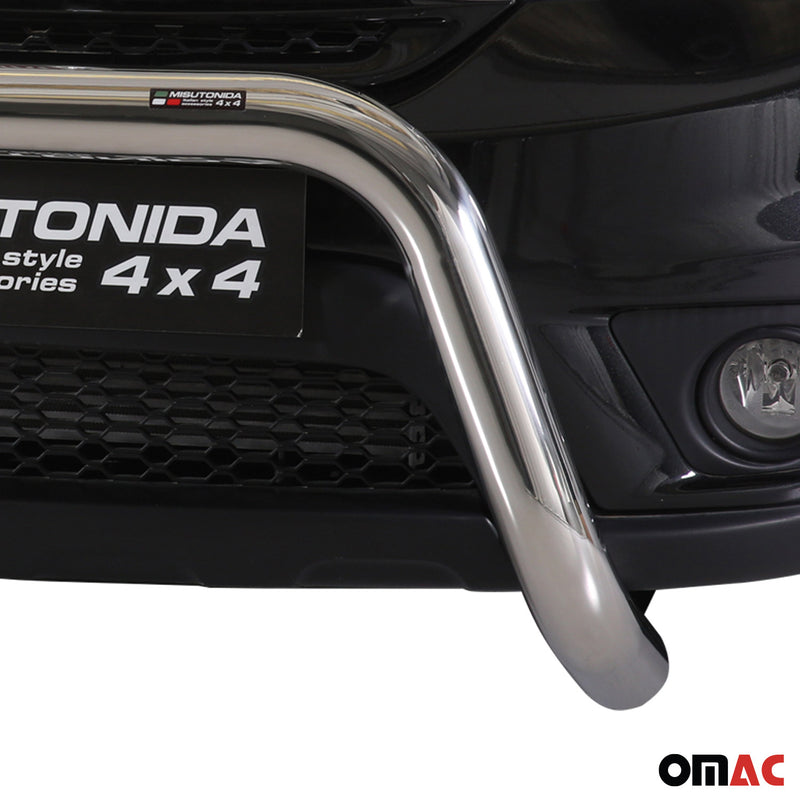 Barra di protezione anteriore per Fiat Freemont 2011-2016 ø76mm acciaio argento