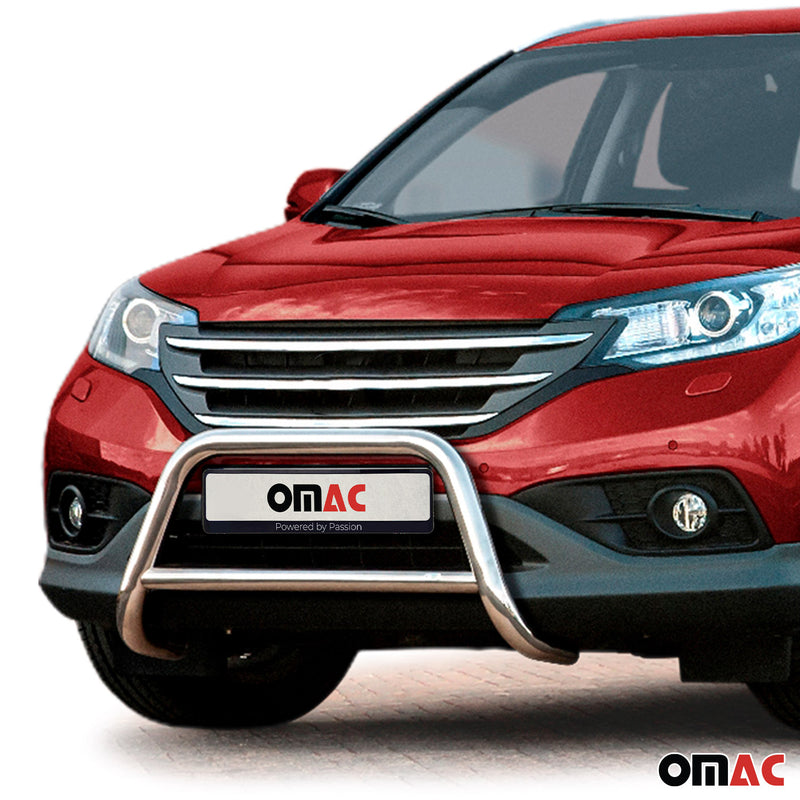 Barra di protezione anteriore per Honda CR-V 2012-2016 con ABE in acciaio argento 