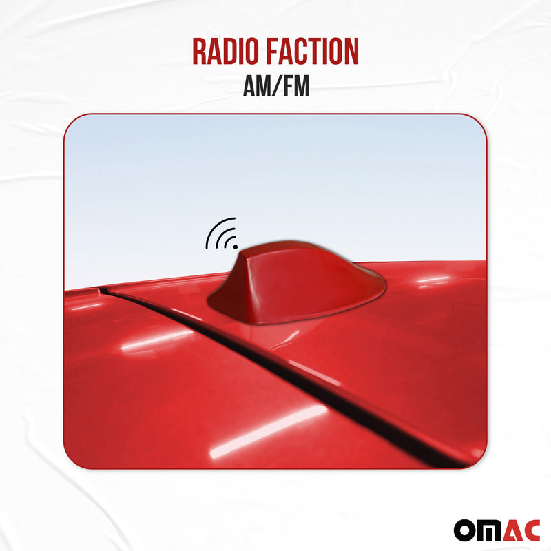 Dachantenne Autoantenne AM/FM Autoradio Shark Antenne Haifischflosse Rot