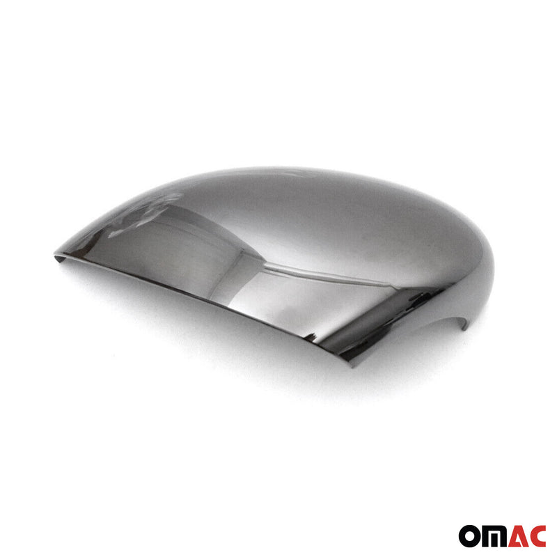 Calotte specchietti retrovisori per Ford Fiesta / B-Max 2008-2017 ABS cromato scuro