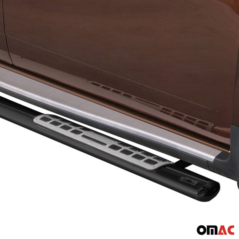 Minigonne laterali in acciaio inox per Dacia Duster 2010-2017 Nero