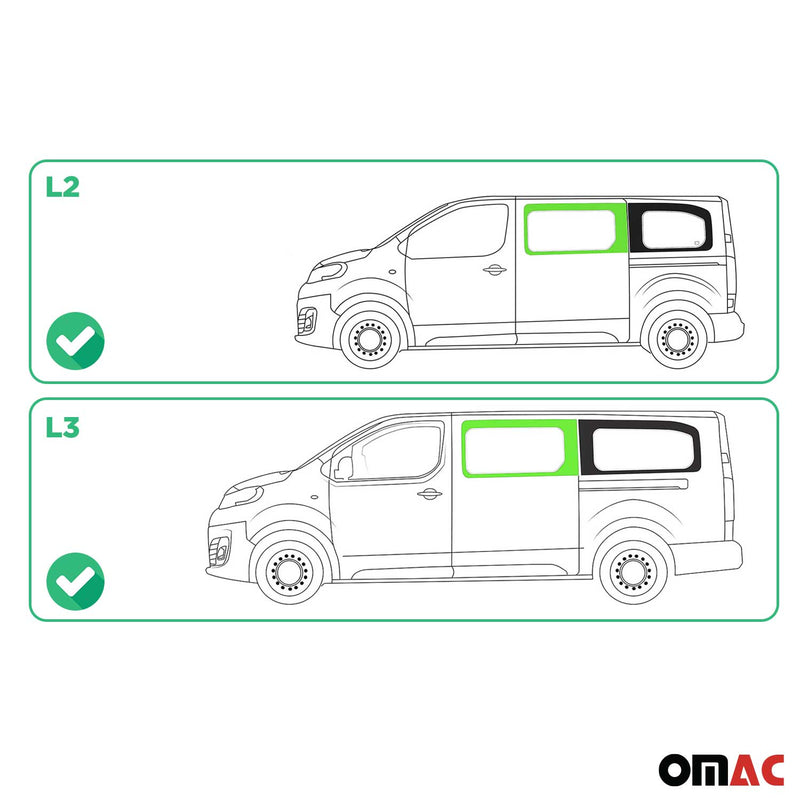 Seitenfenster Auto Fenster für Citroen Jumpy 2017-2025 Links Auto L2 L3