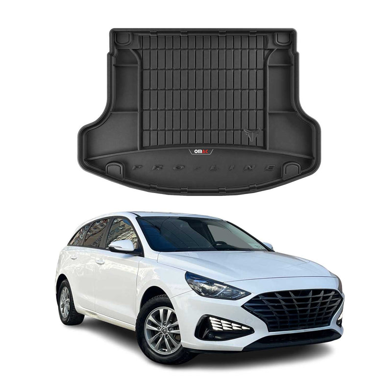 Vassoio portabagagli in gomma OMAC per Hyundai i30 Fastback 2017-2025, vassoio portabagagli in TPE
