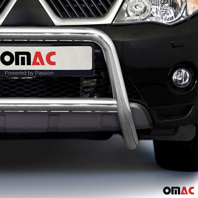 Protezione anteriore per Subaru Outlander 2007-2010 ABE acciaio argento 