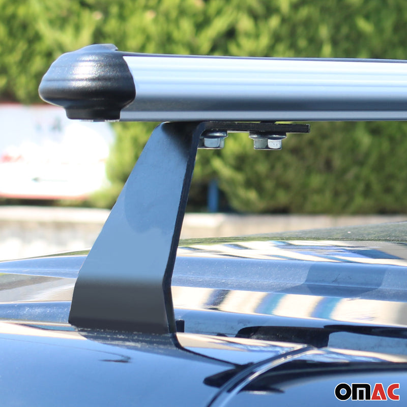 Dachträger Gepäckträger Relingträger für Fiat Doblo 2010-2021 Aluminium Grau 3x