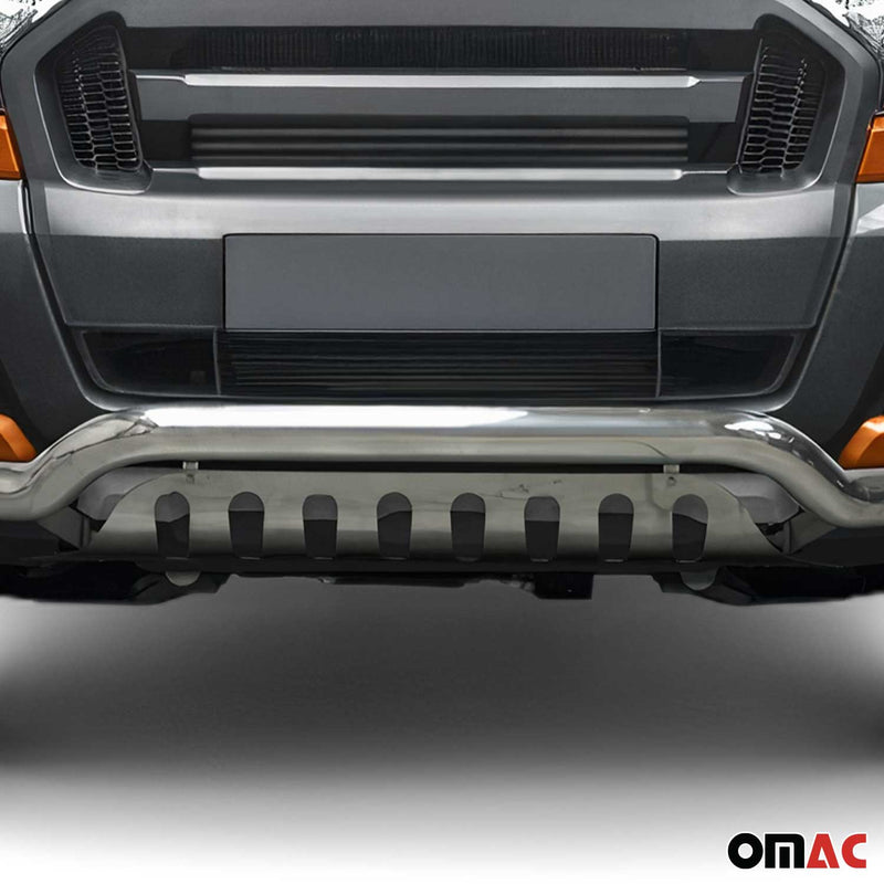 Protezione anteriore per Ford Ranger 2016-2022 acciaio ABE argento
