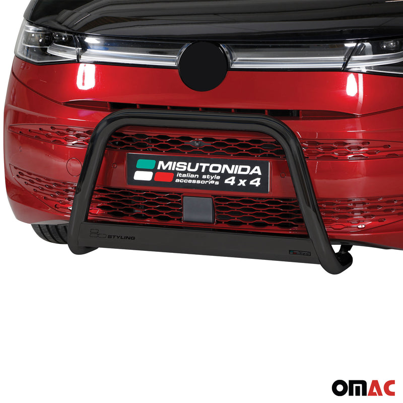 Barra di protezione anteriore per VW Multivan T7 2022-2025 ø63mm acciaio nero 