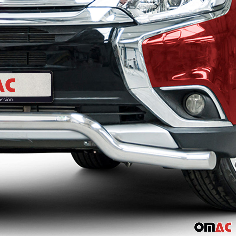 Barra di protezione anteriore per Mitsubishi Outlander 2015-2021 ABE Silver 