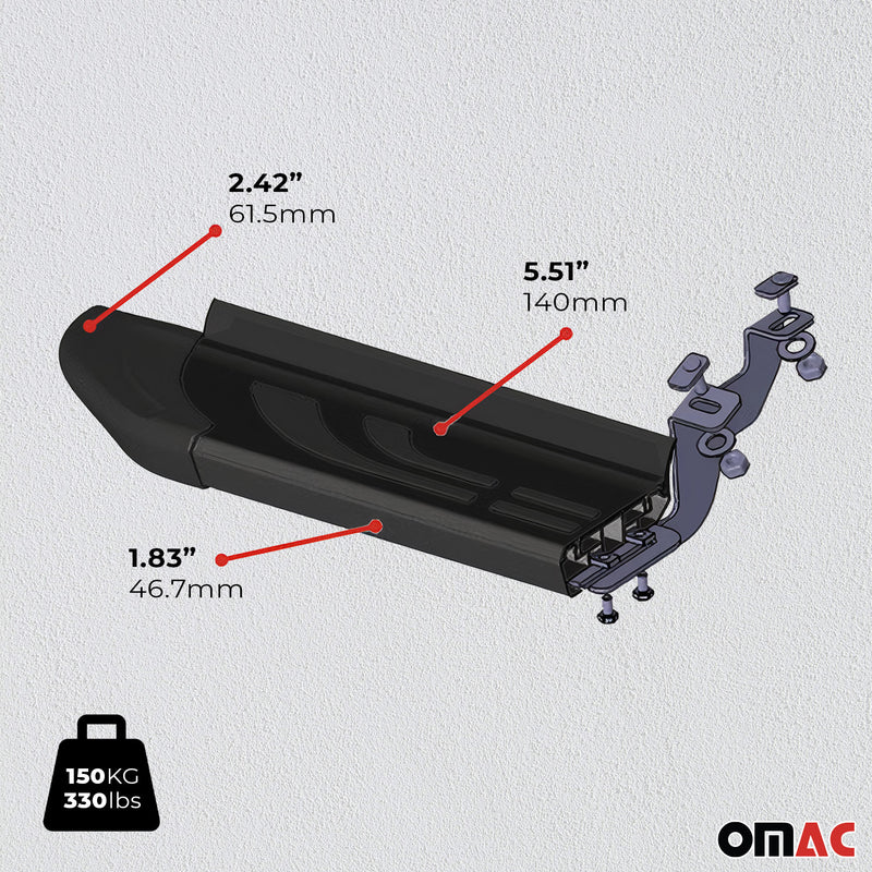 Pedane laterali per Kia Sorento 2012-2015 Alu Black