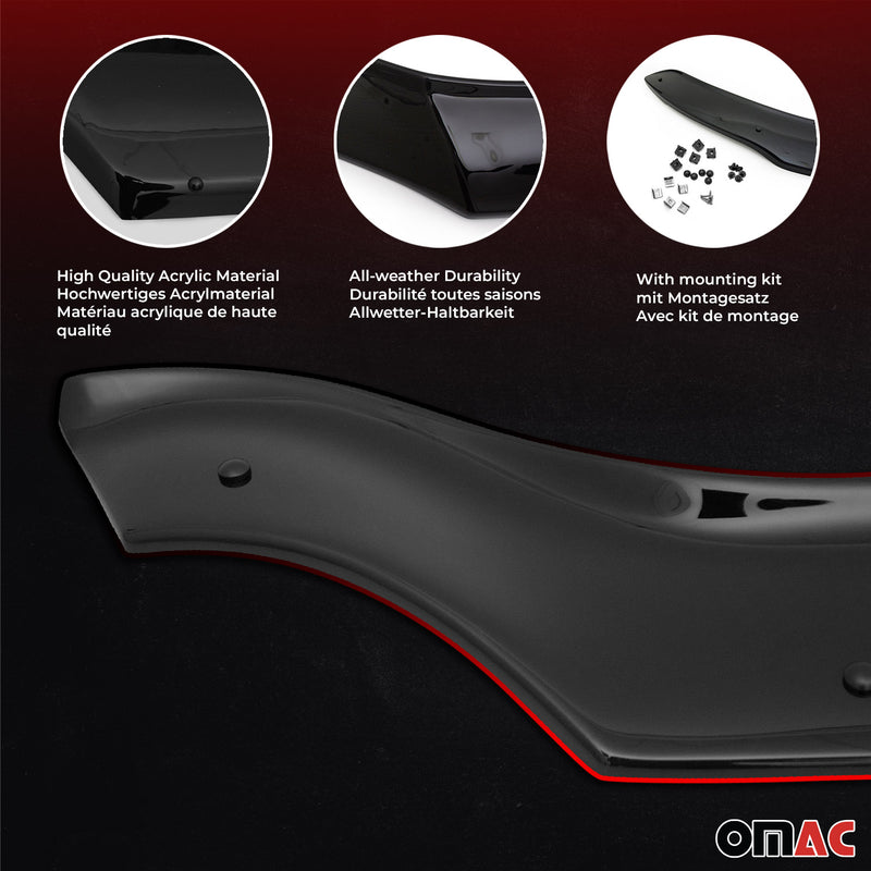 Set di parasole e deflettori per cofano per Ford Tourneo Courier 2014-2023