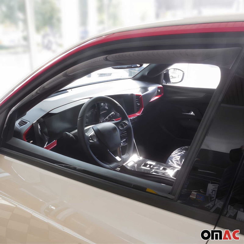 Deflettori antivento e antipioggia per Opel Mokka B 2021-2025 in acrilico scuro, 4 pezzi