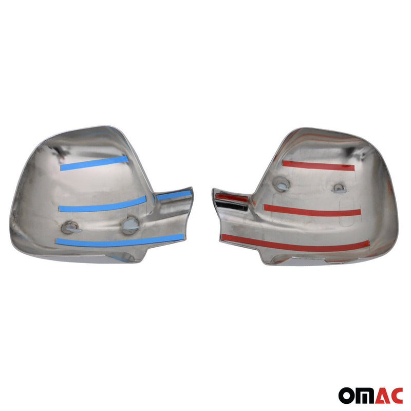 Calotte specchietti retrovisori per Peugeot Partner Tepee 2012-2018 ABS cromato 