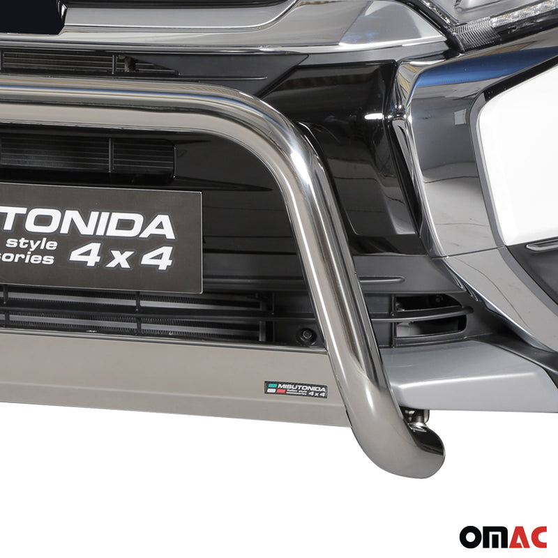 Protezione anteriore per Mitsubishi Outlander PHEV 2015-2018 acciaio ø63 