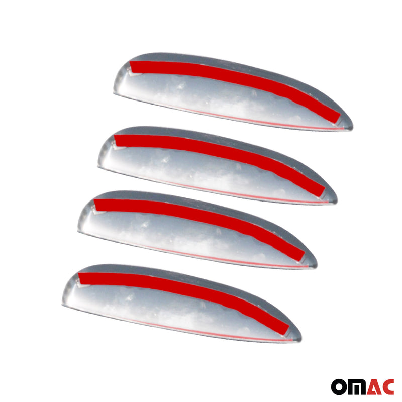 Copri maniglia porta, copri maniglia porta per Dacia Logan MCV 2006-2013 in acciaio inox argento 4x 