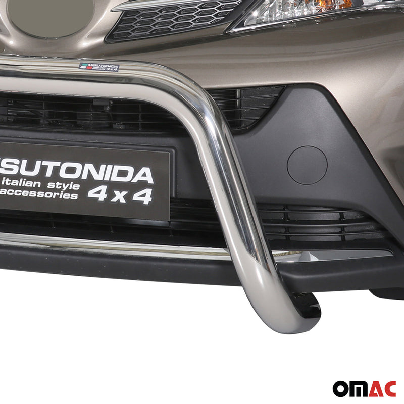 Protezione anteriore per Toyota RAV4 XA40 2013-2015 ø76mm acciaio argento