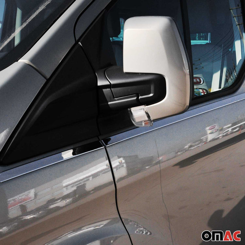 Fensterleisten für Ford Tourneo Custom V362 2013-2023 Edelstahl Chrom 8x