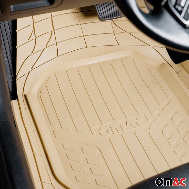 Tappetini VW Lupo, tagliabili, in gomma, beige, 4 pezzi