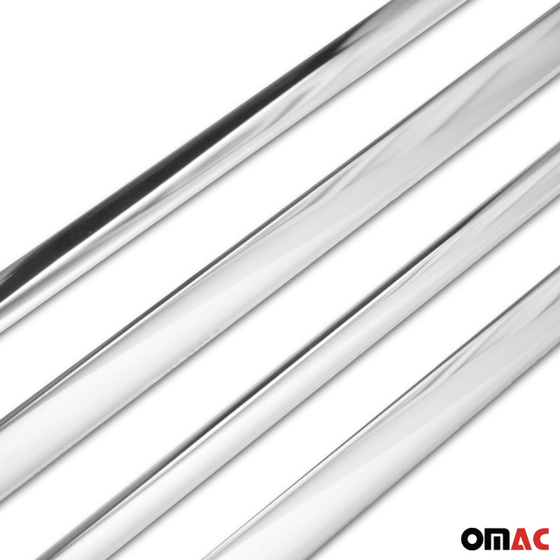 Listelli decorativi per finestrini Opel Astra J 2009-2015 in acciaio inox cromato, 4 pezzi 
