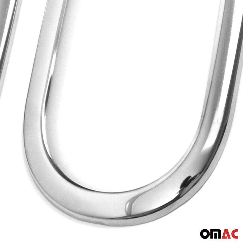 Copri maniglia porta, copri maniglia porta per Smart ForTwo 2015-2021, acciaio inossidabile, argento, 2 pezzi 
