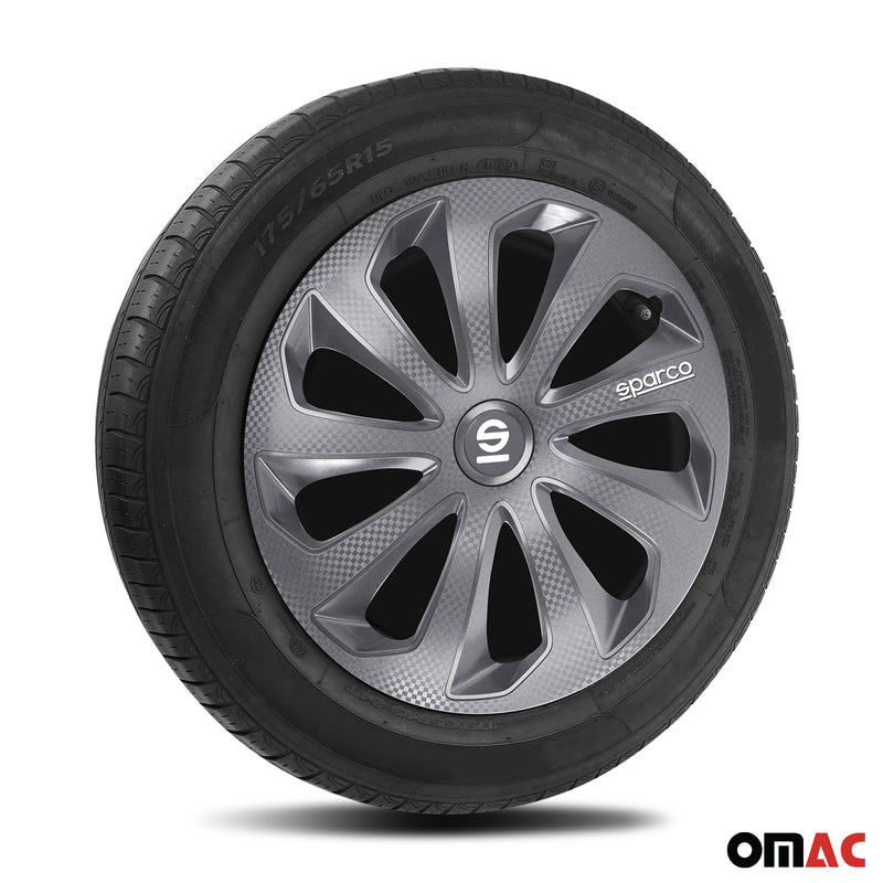 Coprimozzi Sparco 16 pollici Sicilia Grigio Carbonio 4 pezzi