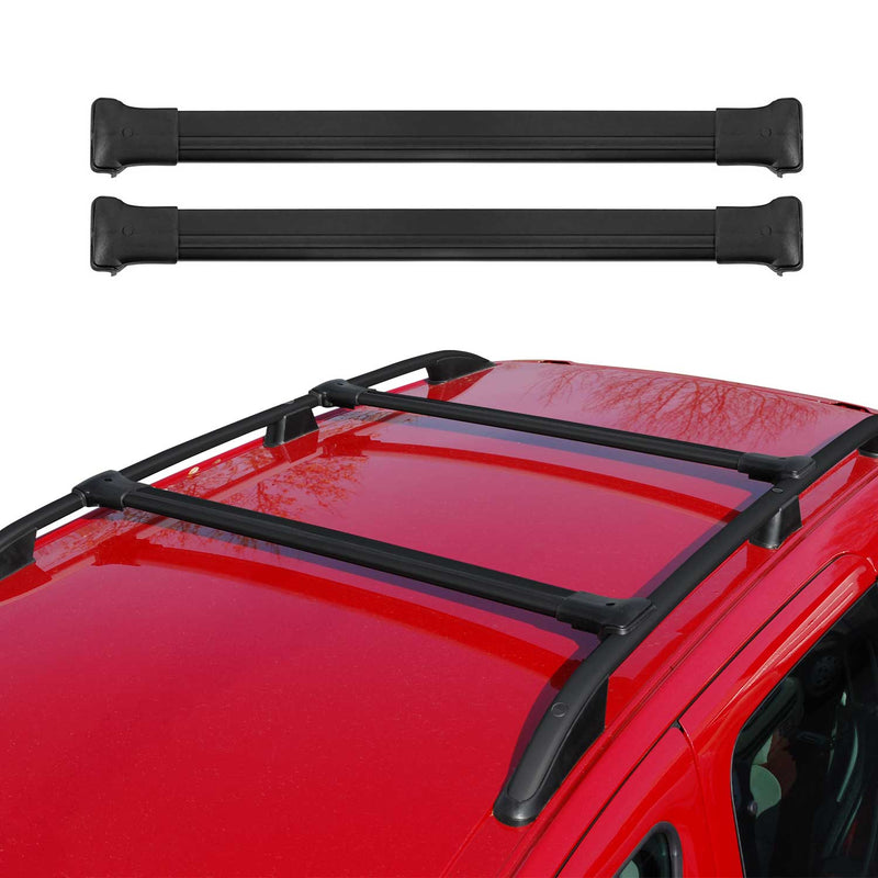 Portapacchi da tetto per Mercedes Vito Viano W639, portapacchi in alluminio nero 2x