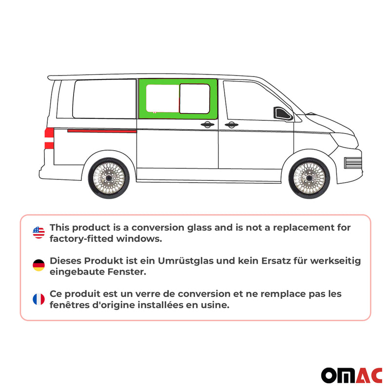 Finestrino laterale scorrevole per VW T5 2003-2015 Porta scorrevole destra auto L1 L2
