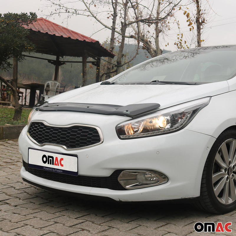 Deflettore cofano protezione insetti e pietre per Kia Ceed 2012-2025 scuro 