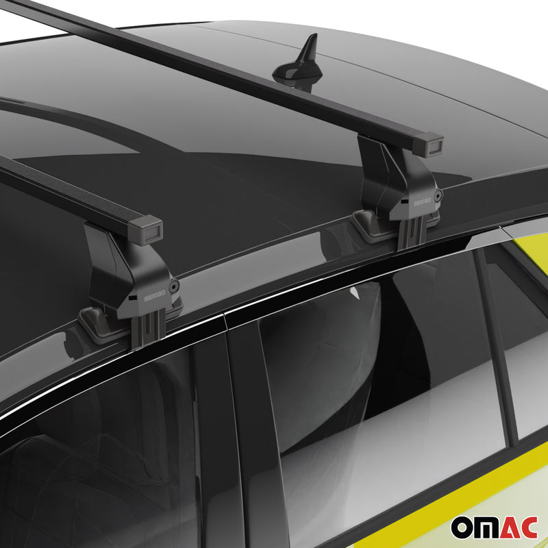 Portapacchi Menabo da tetto per Honda Civic VIII 2006-2012 acciaio nero ABE