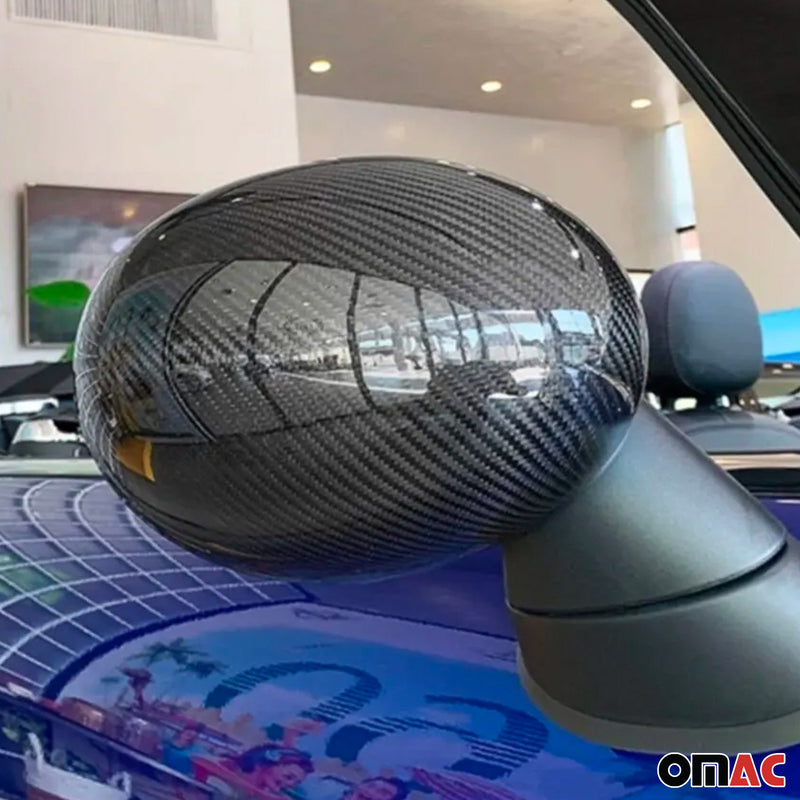 Calotte degli specchietti retrovisori per Mini Cooper F56 2014-2025 RHD in fibra di carbonio