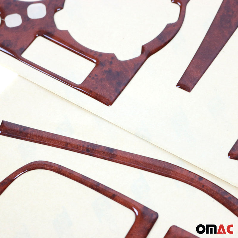 Decorazione interna abitacolo per VW Golf 1997-2003 effetto radica 21 pezzi