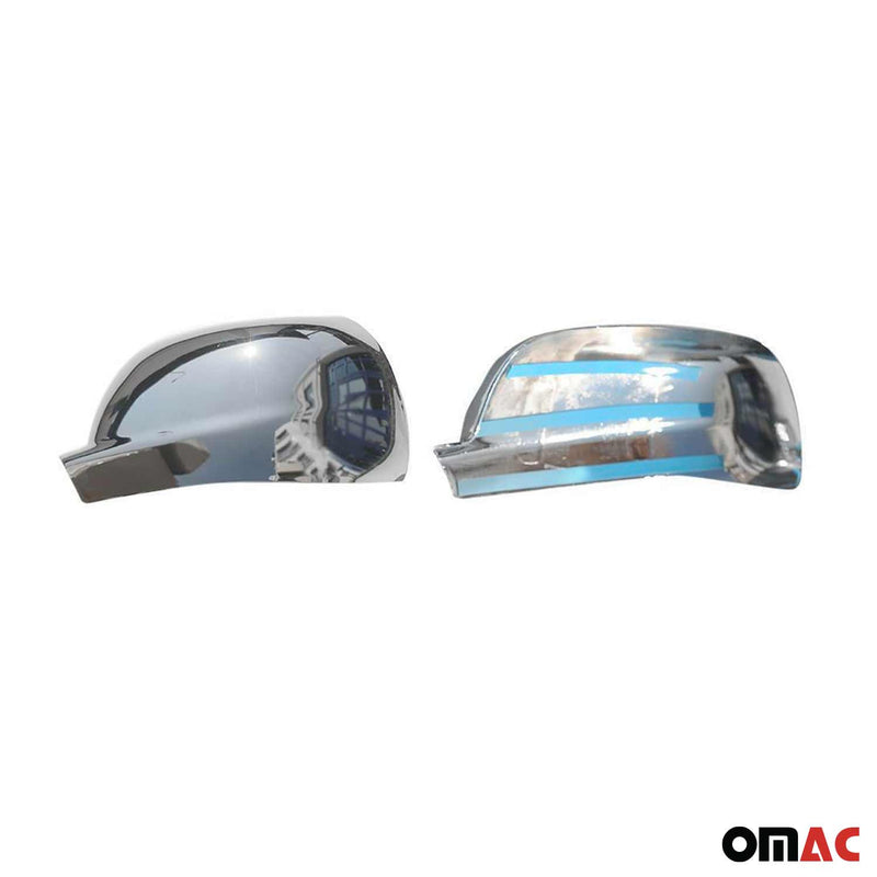 Calotte specchietti retrovisori per Seat Leon 1M1 1999-2003 cromate ABS argento 2 pezzi.