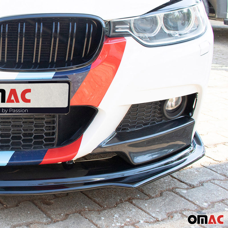Spoiler anteriore, spoiler paraurti per BMW Serie 3 F30 F31 2012-2019 ABS Nero