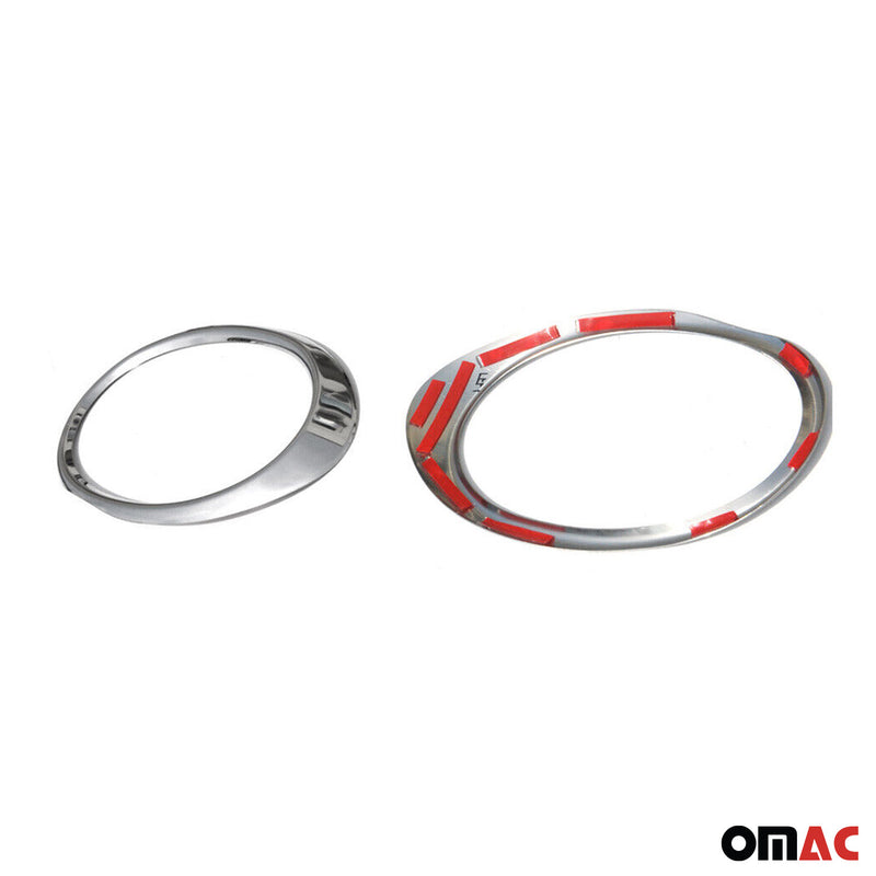 Cornice per fendinebbia per VW Jetta 2010-2014 in acciaio inox argento, 2 pezzi 