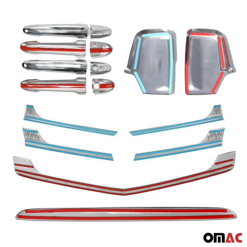 Set di calotte specchietti retrovisori, maniglia della porta posteriore, griglia per Mercedes Sprinter W906 2013-18 
