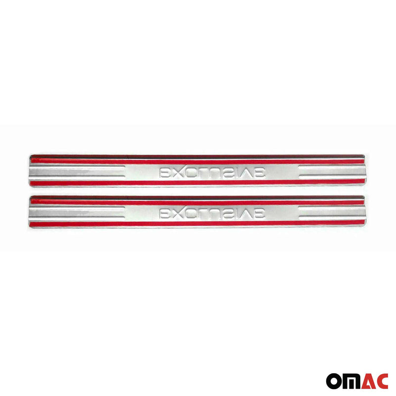 Soglie porte Exclusive per Citroen C3 C4 Picasso acciaio inox 2x