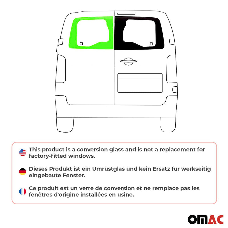 Lunotto posteriore sinistro per Fiat Scudo 2022-2025 L1 L2 L3