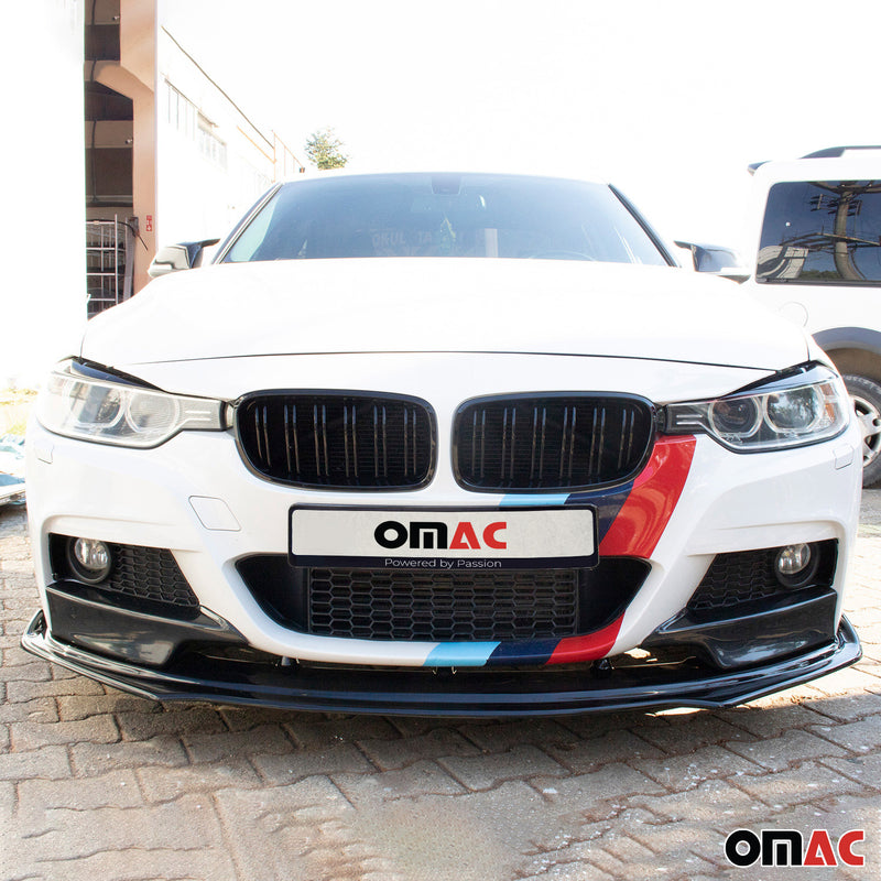 Spoiler anteriore, spoiler paraurti per BMW Serie 3 F30 F31 2012-2019 ABS Nero