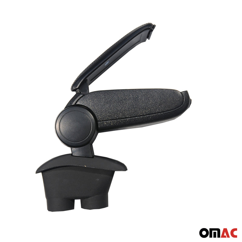 Mittelarmlehne Armlehne Mittelkonsole für Peugeot 208 2012-2019 PU-Leder Schwarz