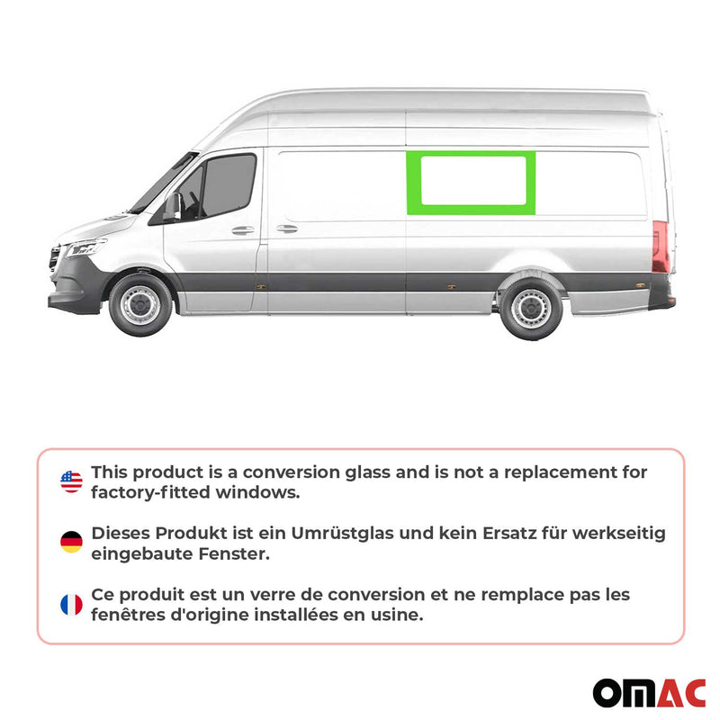 Seitenfenster Sicherheitsglas für VW Crafter 2006-2017 Mittel Links L3 L4
