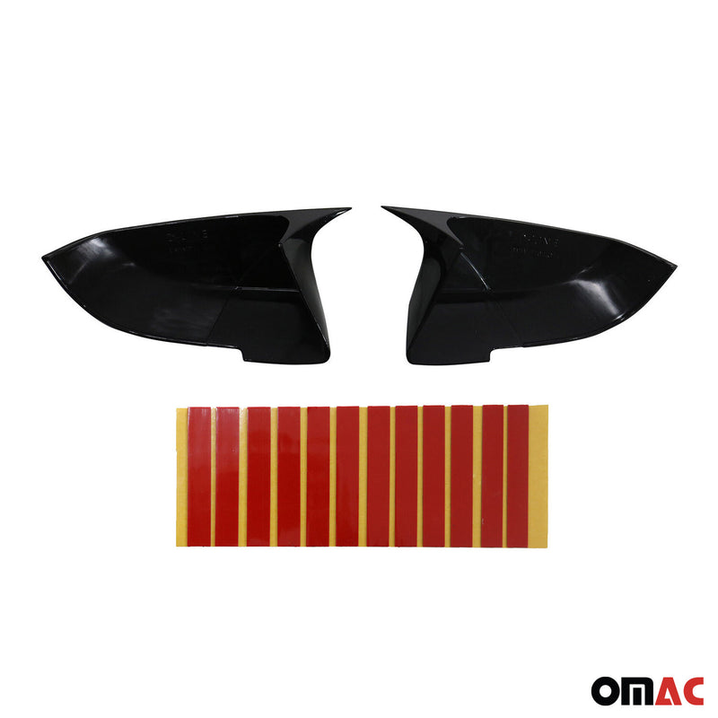 Calotte specchietti retrovisori per BMW Serie 5 F10 F11 F18 FL 2014-2018, nero lucido