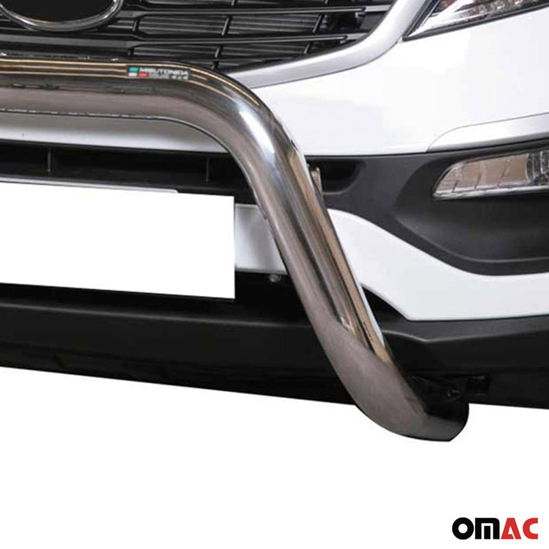 Protezione anteriore per Kia Sportage 2010-2015 ø76mm acciaio argento