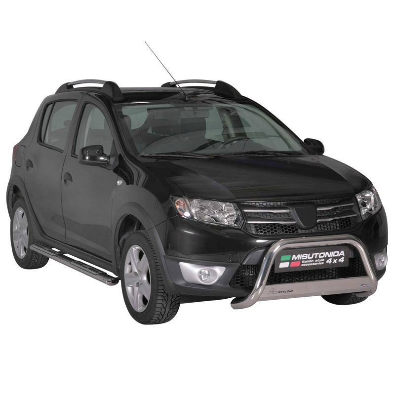 Minigonne laterali in acciaio per Dacia Sandero Stepway 2012-2016 Grigio