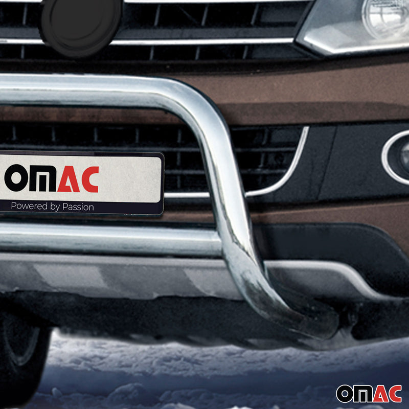 Protezione anteriore per VW Amarok 2009-2016 con ABE acciaio argento 