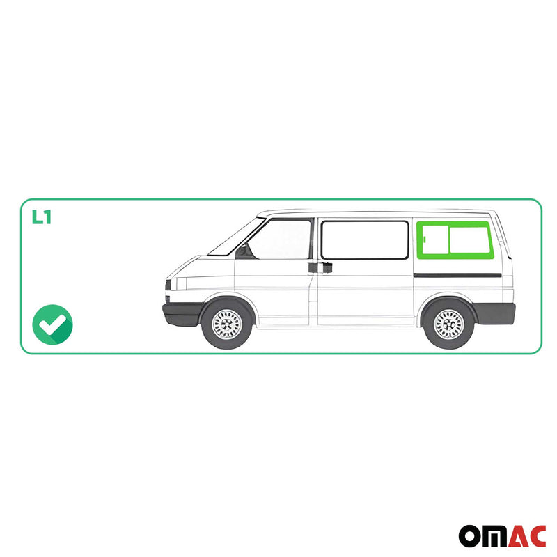 Finestrino laterale scorrevole per VW T4 Transporter 1990-2003 Posteriore Sinistro L1 RS