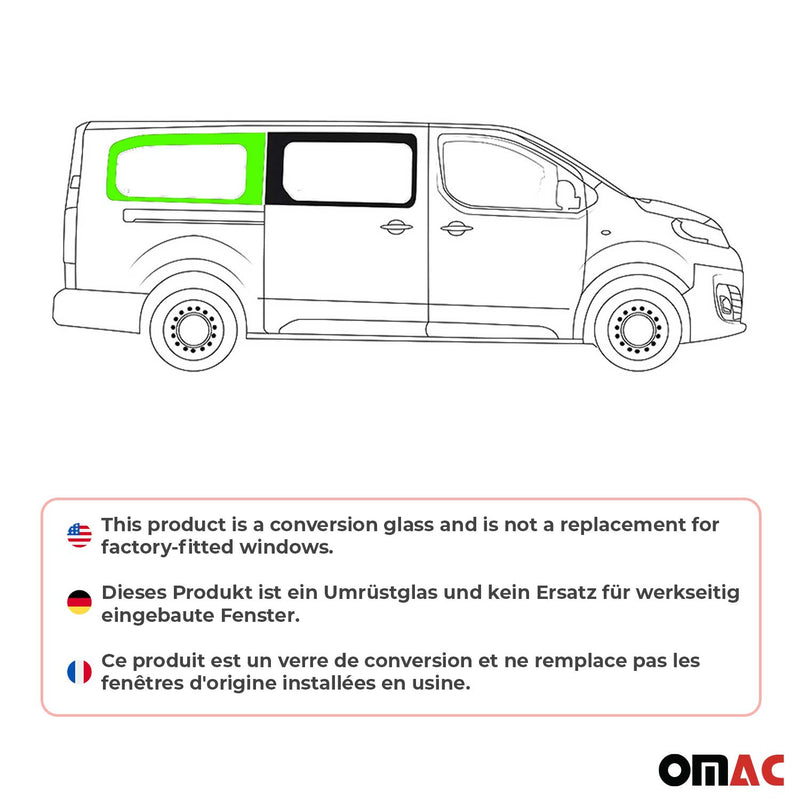 Finestrino laterale per Opel Vivaro 2019-2024 porta scorrevole destra L3 