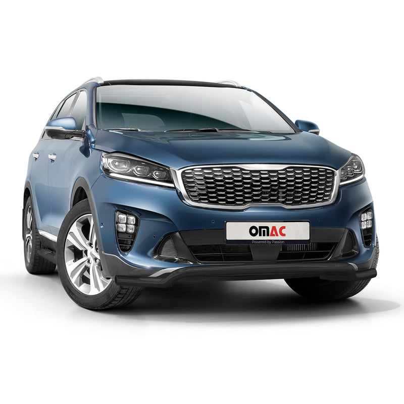 Protezione anteriore per Kia Sorento 2018-2025 con ABE acciaio nero 