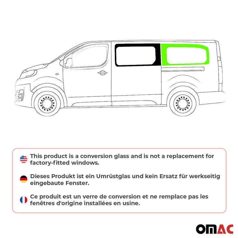 Auto Seitenfenster Seitenscheibe für Peugeot Expert Traveller 2017-2024 Links L3