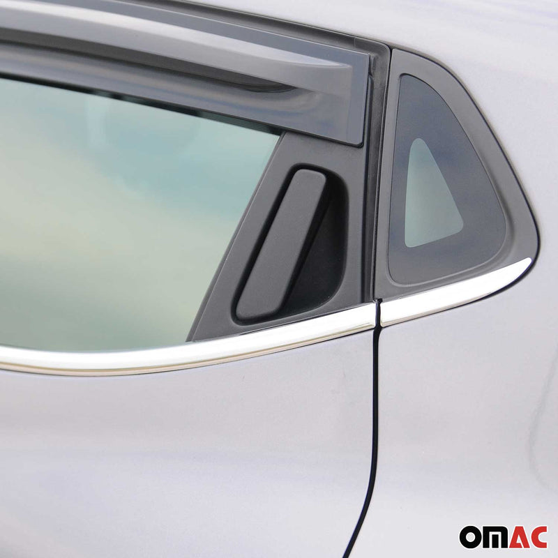 Listelli decorativi per finestrini per Renault Clio Hatchback in acciaio inox cromato 8 pezzi 